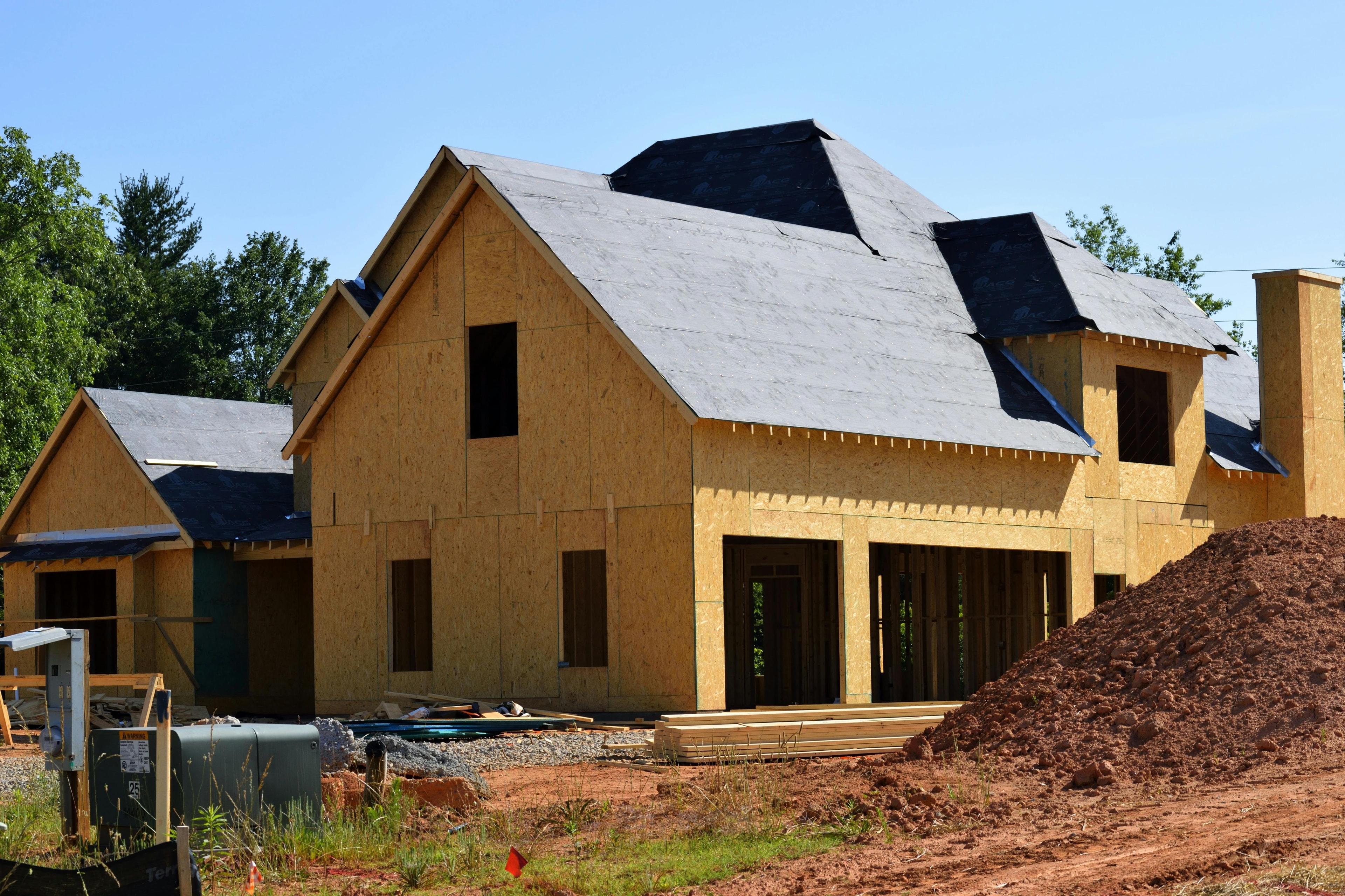 Professional roofing installation in progress - Blue Ridge Roofing